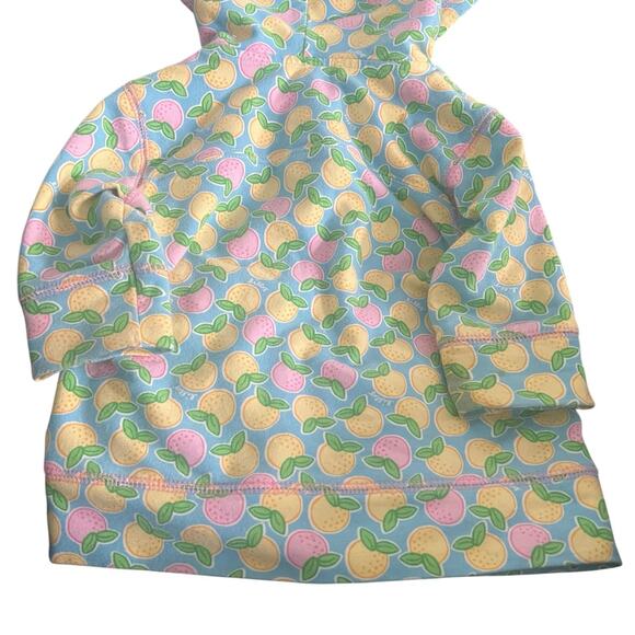 Lilly Pulitzer, Toddler Girls Zip Hoodie Jacket, Citrus Print & Light Blue, 2T - Picture 6 of 15